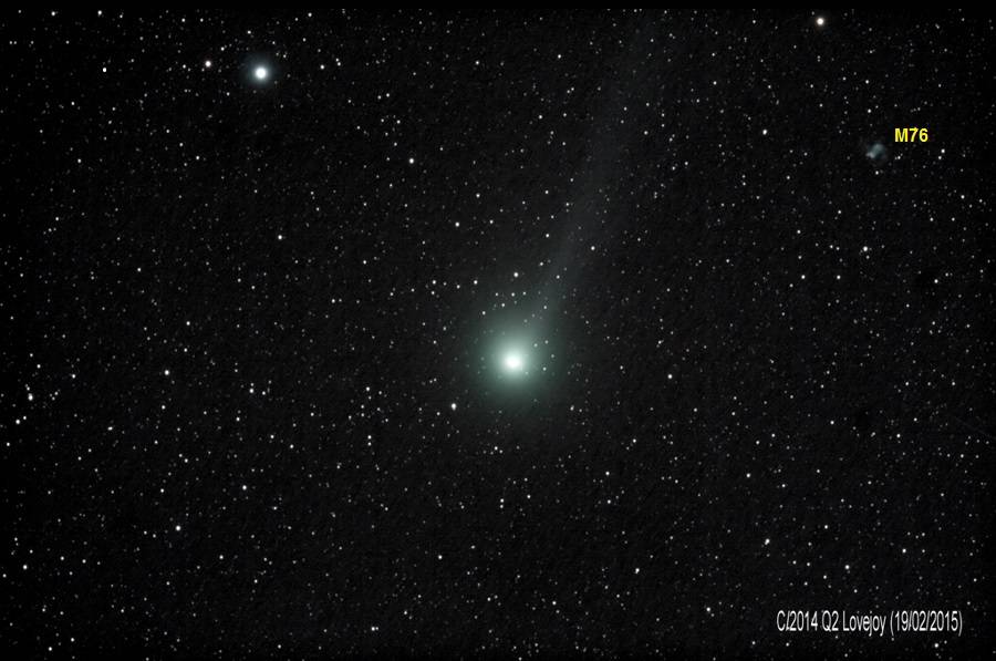 Comète Lovejoy prise par