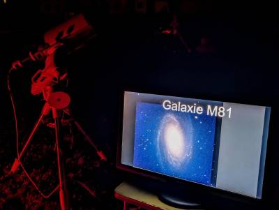  La Galaxie M81 en livestacking par Cédric